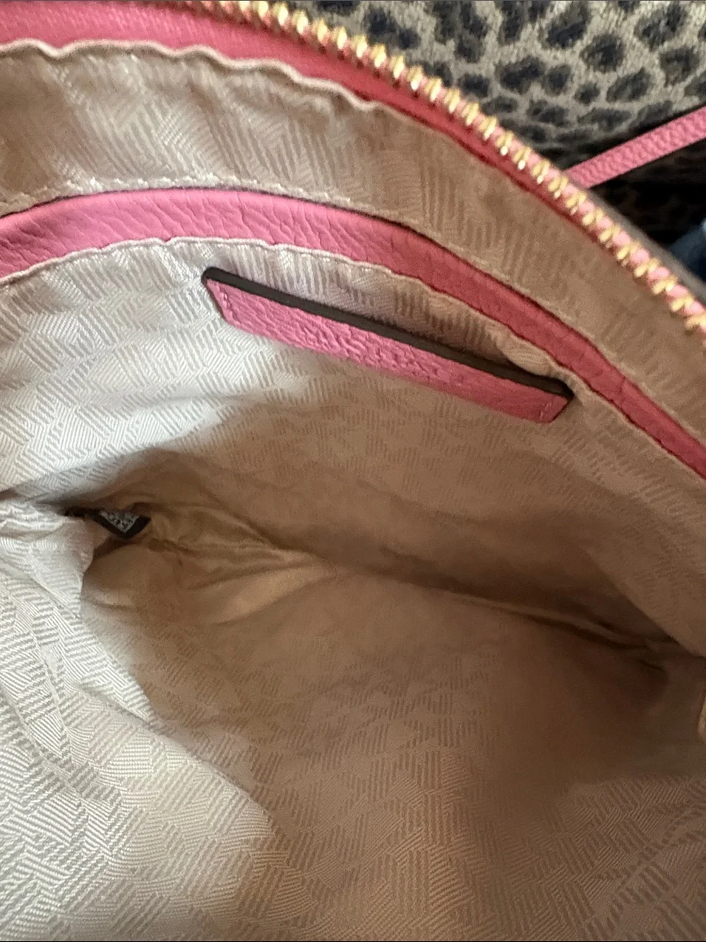 Michael Kors Pink Pebbled Leather Crossbody Purse
